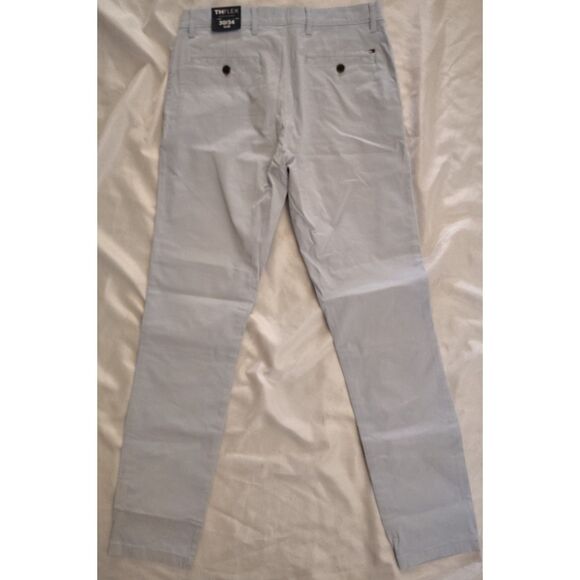 NWT Tommy Hilfiger THFlex Tommy Straight Chino Size 30x34 Breezy Blue 78JA567 - Picture 3 of 14